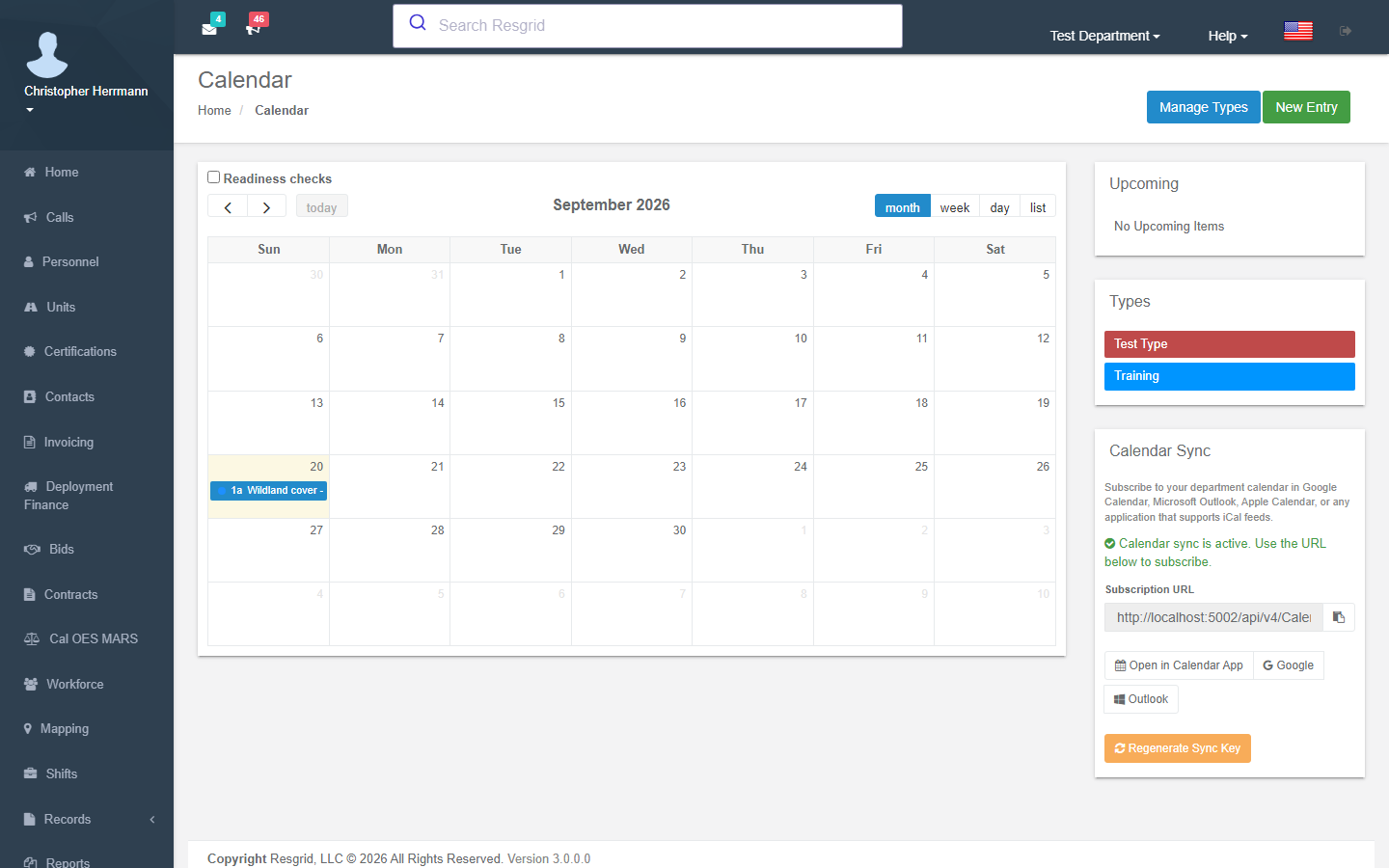 Calendar, Staffing & Dispatch Integration