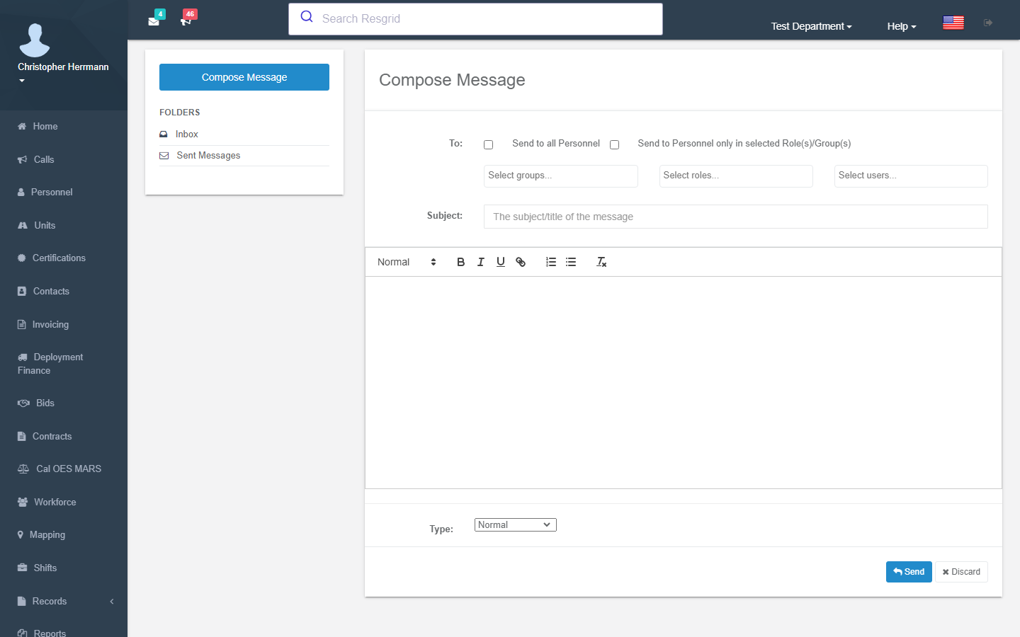 Resgrid Messaging